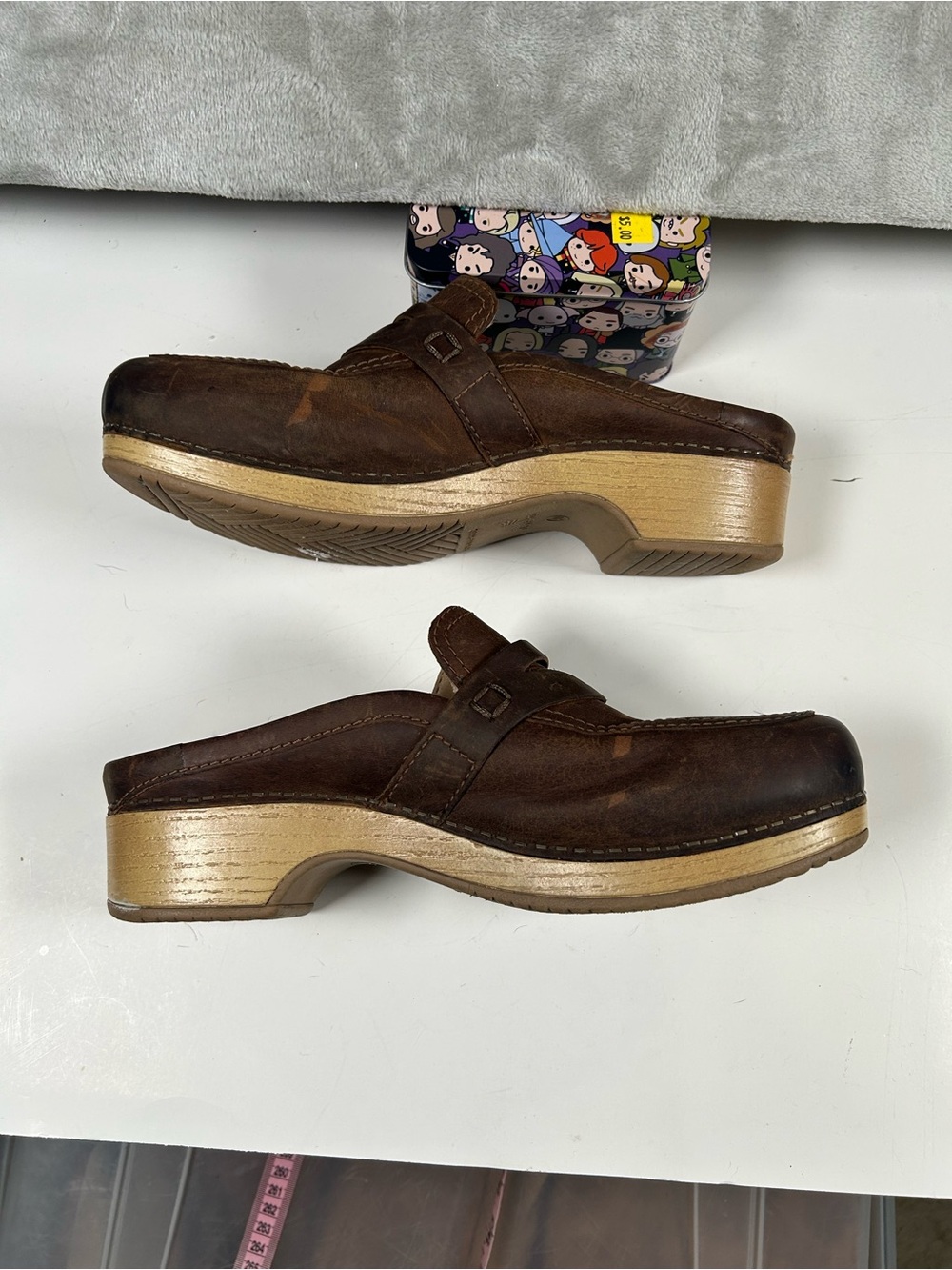 Dansko Bel Brown Leather Slip-On Clog Mules - Women - Picture 6 of 10
